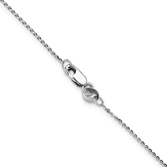 Ladies Diamond Cut Cable Link Chain 14kt - 1mm - 1.1mm