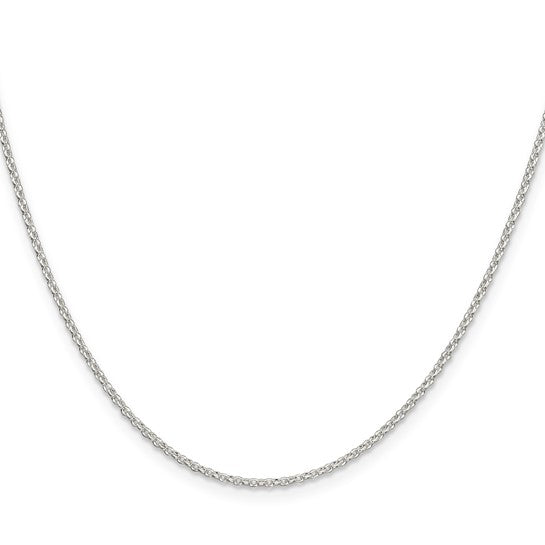 Sterling Silver Diamond Cut Cable Chain - 1.5mm