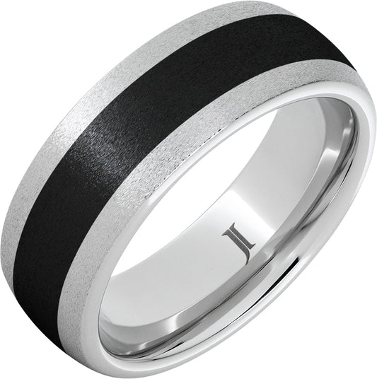 Counterpoint Sand – Serinium® and Black Ceramic Ring