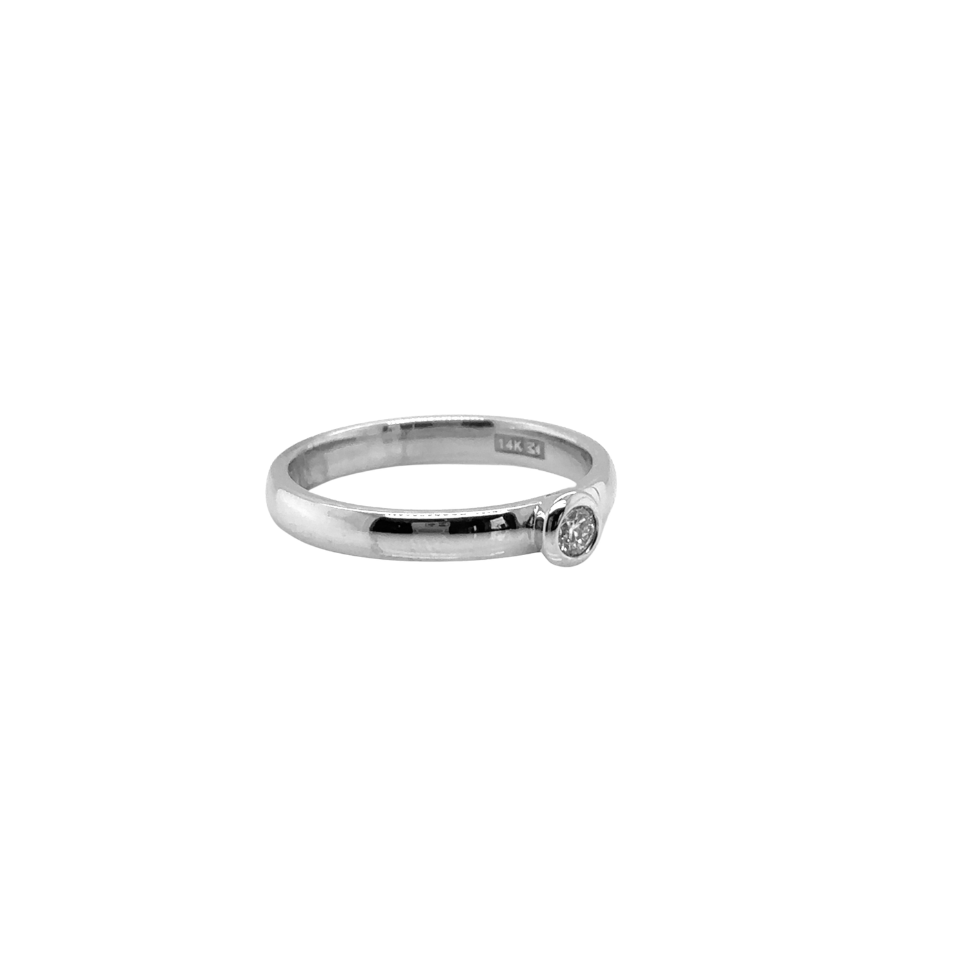 Guiding Light Diamond Bezel Set Ring