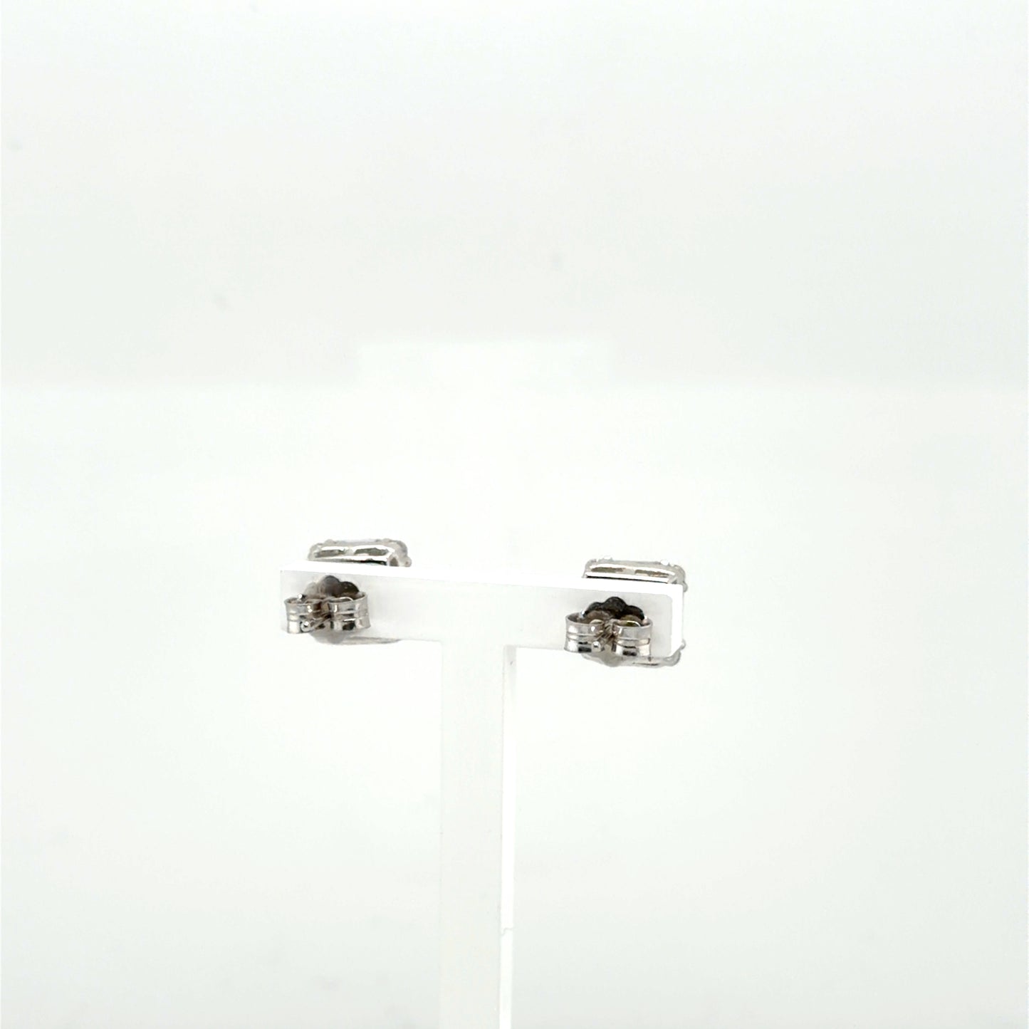 Oh My Baguette Sterling Silver Cubic Zirconia Earrings