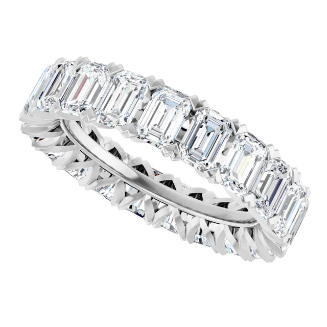 Emerald-Cut Lab-Grown Diamond Eternity Band - 5 1/3 CTW