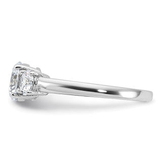 Trinity CZ Sterling Silver Travel Ring