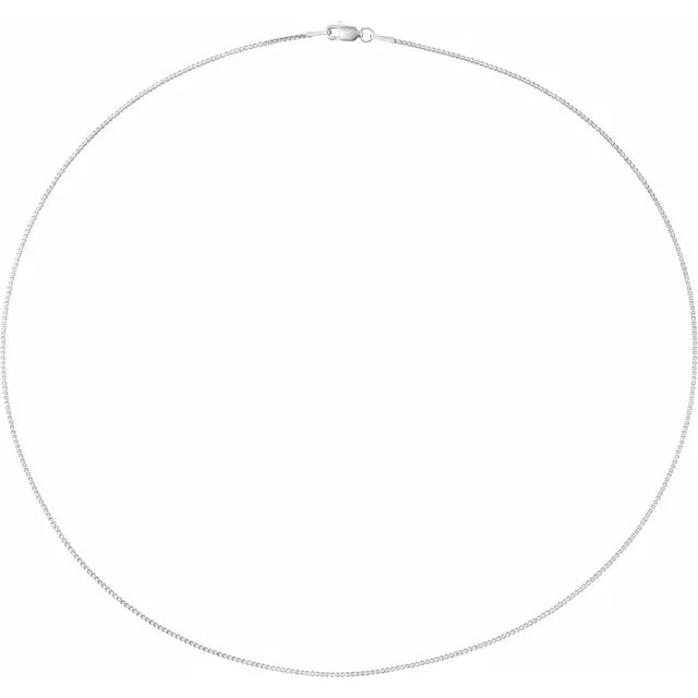 Ladies Box Link Chain - 10kt - 1mm