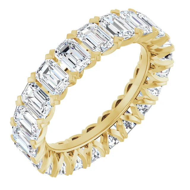 Emerald-Cut Lab-Grown Diamond Eternity Band - 5 1/3 CTW