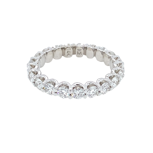 Faith, Hope & Love Diamond Eternity Band - 2.10ctw 14ktw - 3 mm Lab Diamonds
