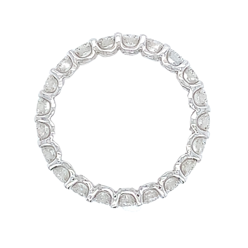 Faith, Hope & Love Diamond Eternity Band - 2.10ctw 14ktw - 3 mm Lab Diamonds