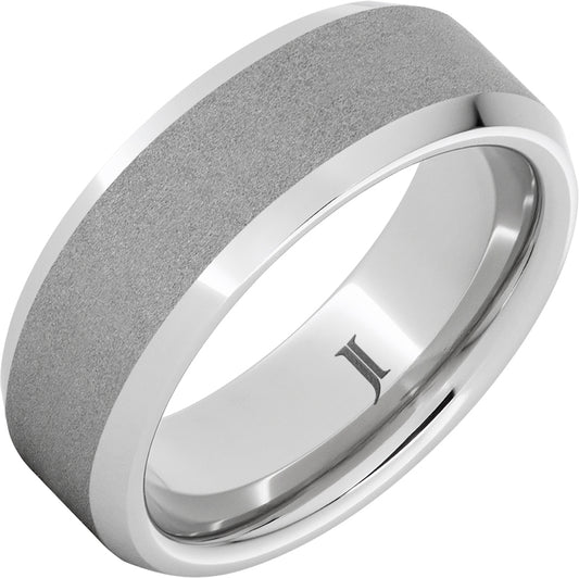 Sernium® Beveled Ring with Sandblast Finish)