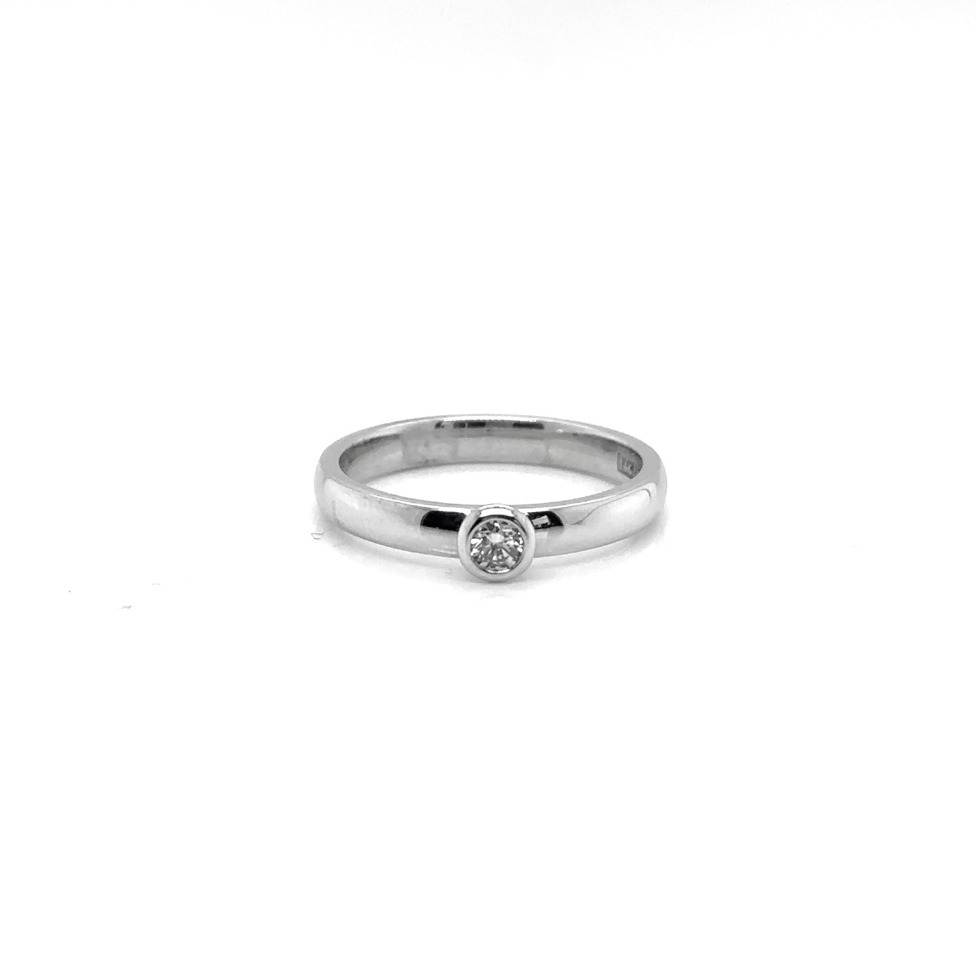 Guiding Light Diamond Bezel Set Ring