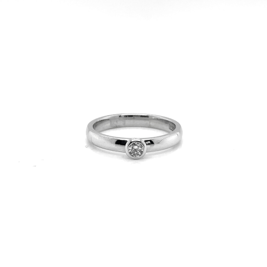 Guiding Light Diamond Bezel Set Ring