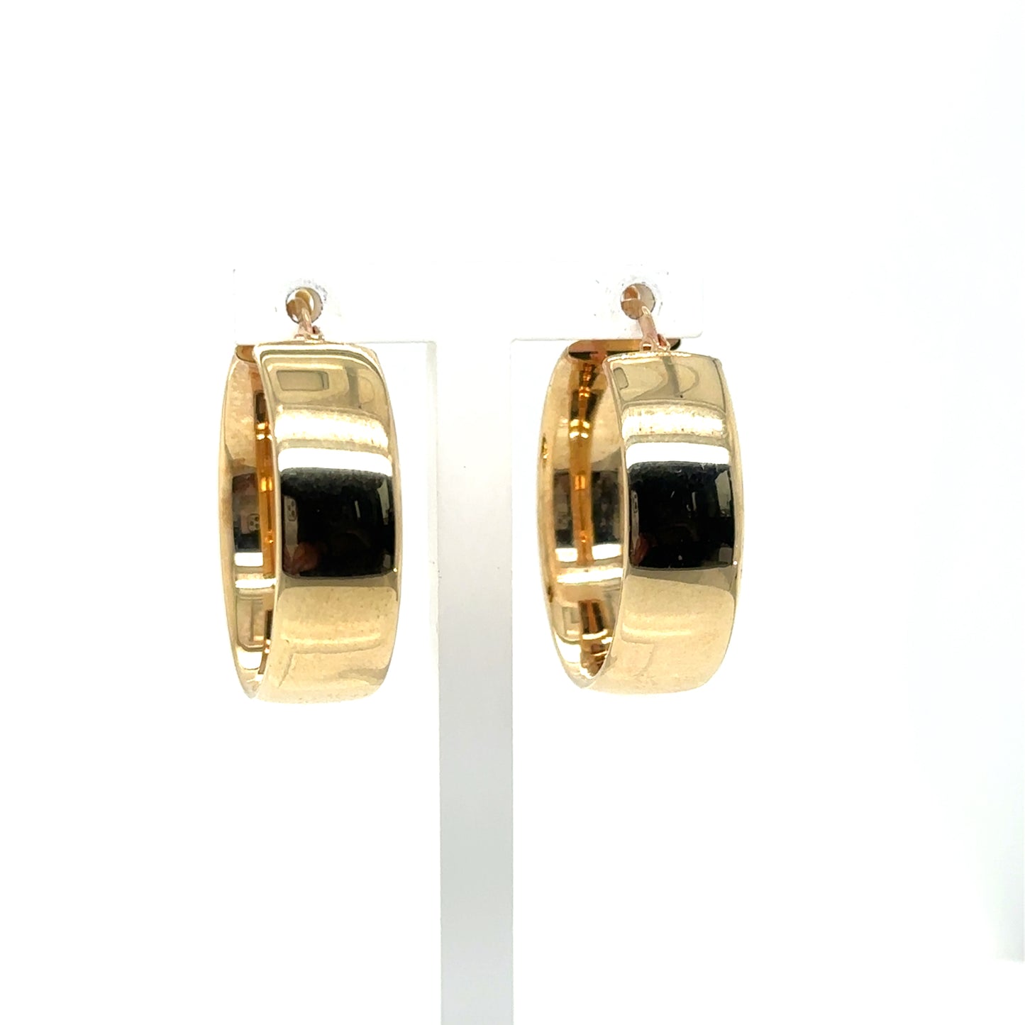 Polished Hoop 10Kt YG 6mm Earrings
