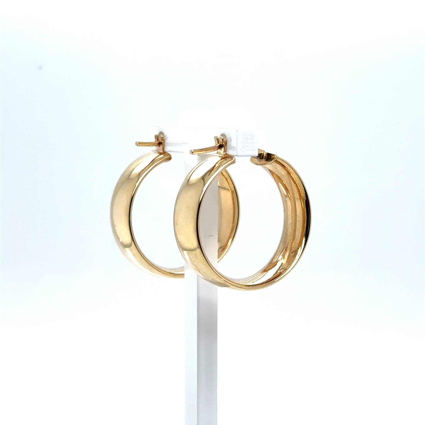 Polished Hoop 10Kt YG 6mm Earrings