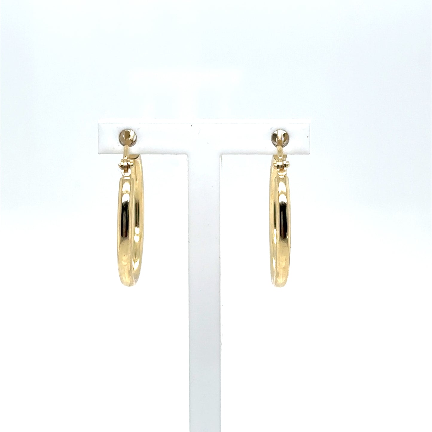 Leslie 14kt Yellow 20mm Hoop Earrings 1.15gm