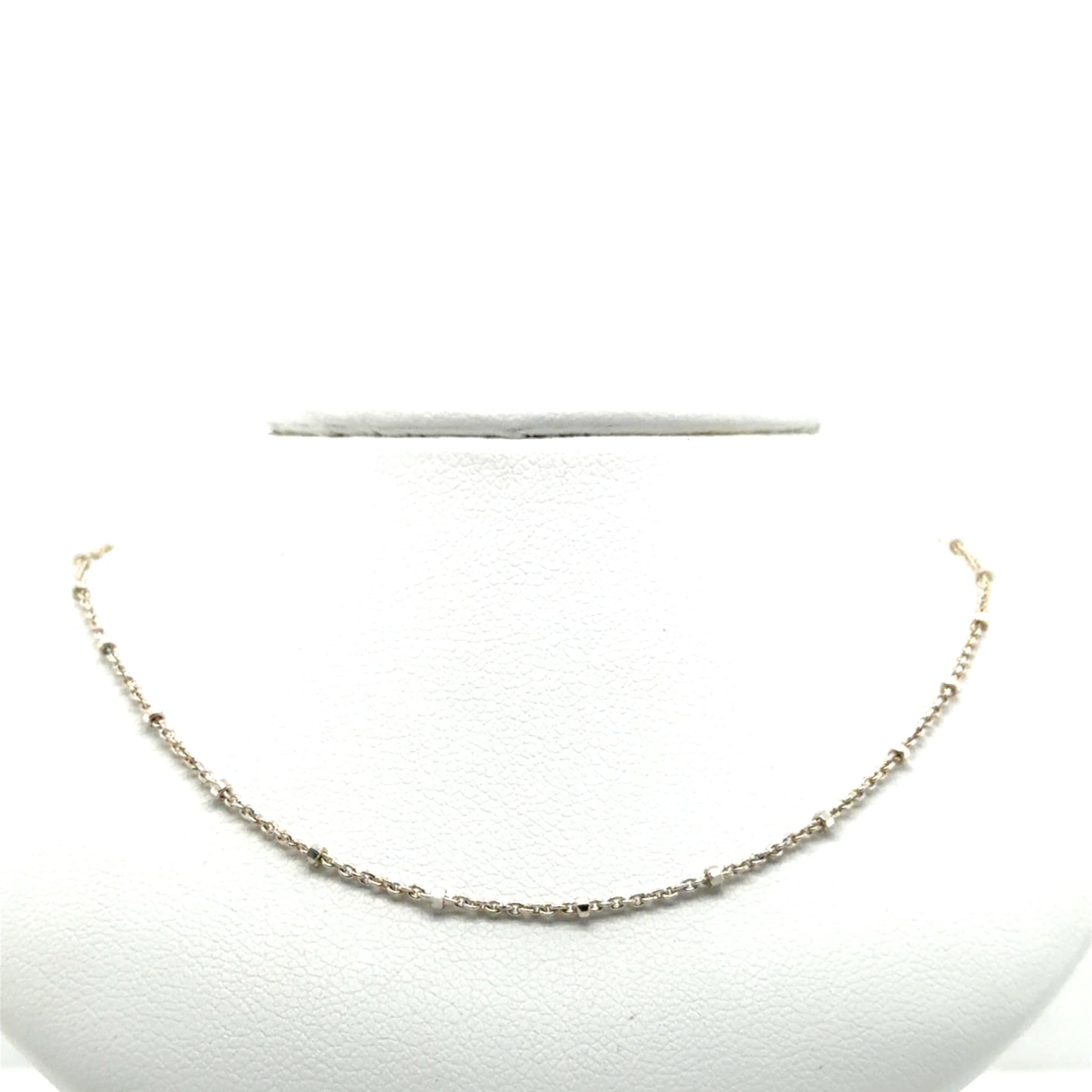 Sterling Silver 1.25mm Rolo with Beads Chain
