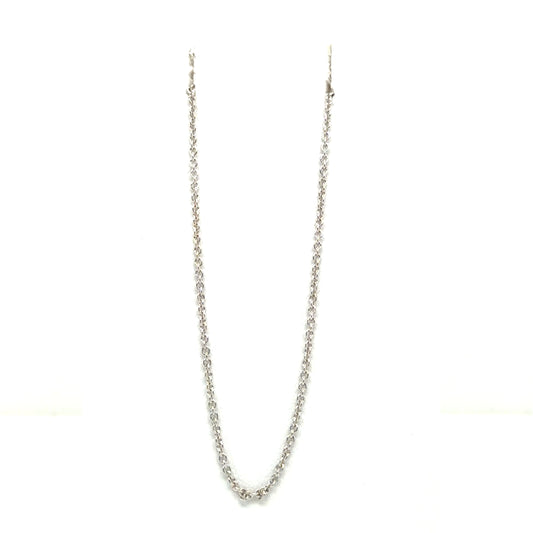 Leslie's Sterling Silver Rh-plated Rolo Adjustable Chain