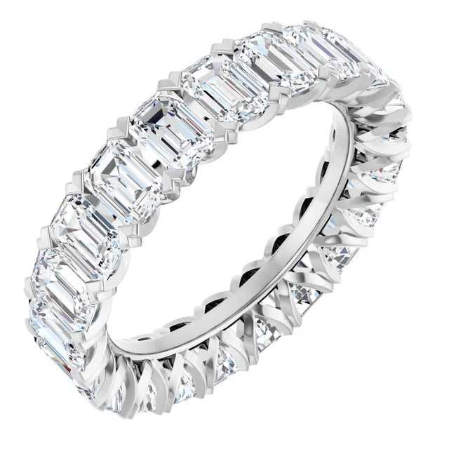 Emerald-Cut Lab-Grown Diamond Eternity Band - 5 1/3 CTW
